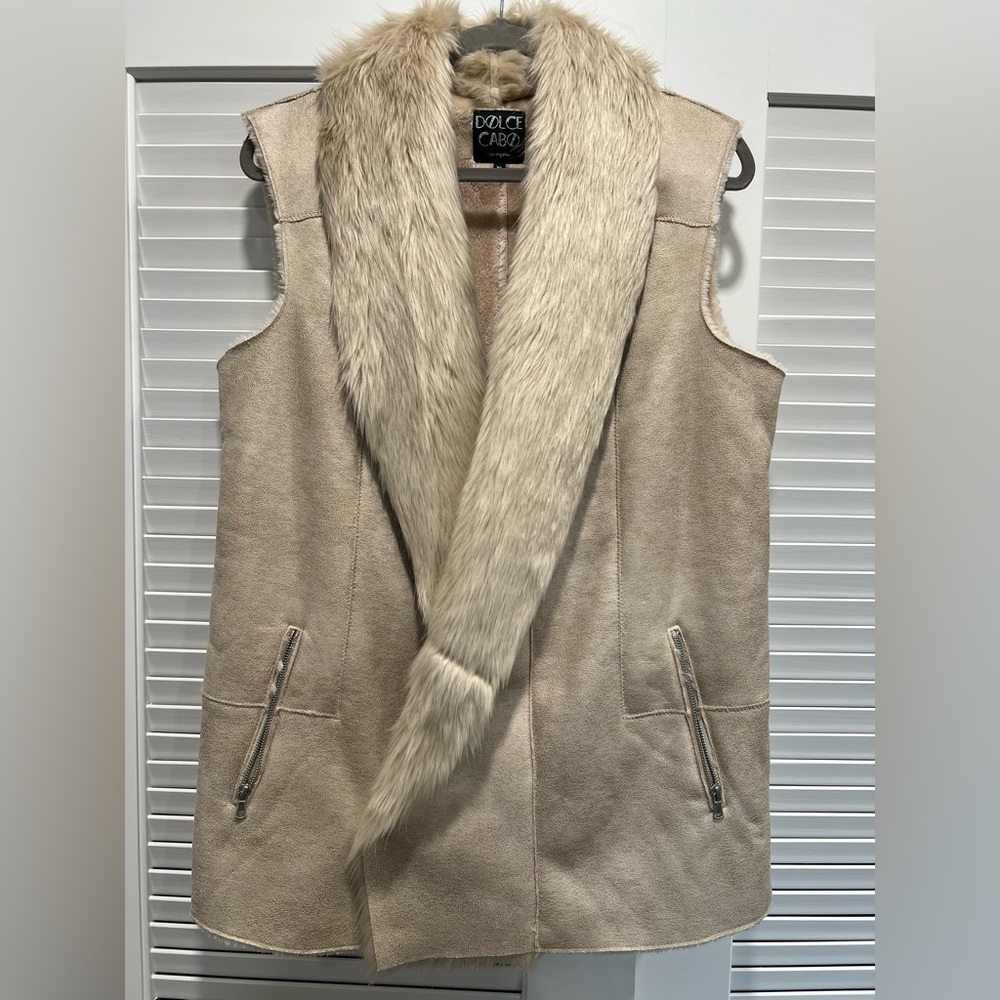 Dolce Cabo fur trimmed Vest